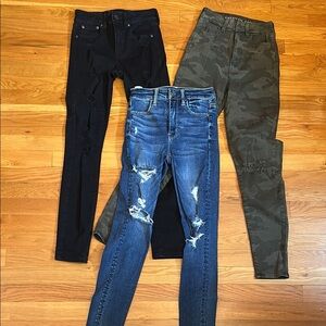 Juniors jeans pants size 00-0 American Eagle & Aeropostale